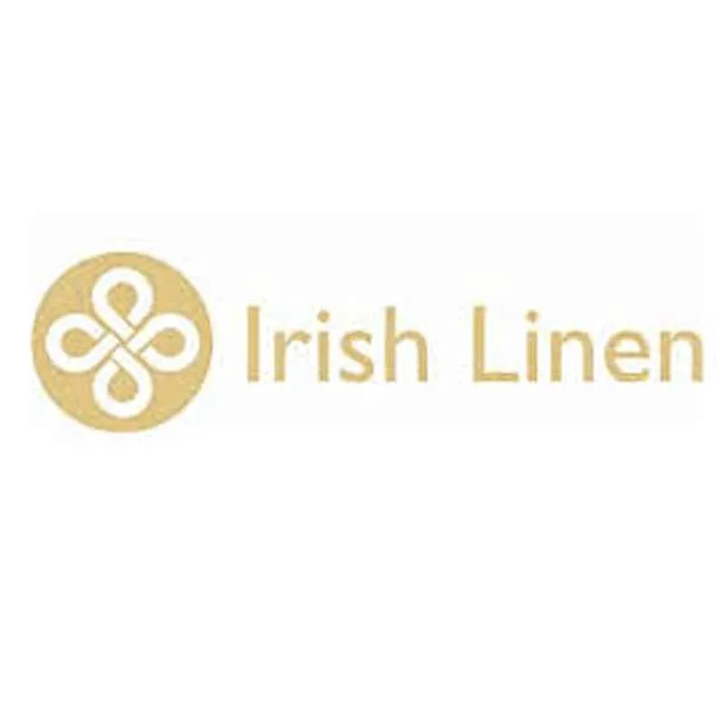 Irish Linen Table Napkins – Set of 4 with Woven Stripe Border - For the Home - Image 1