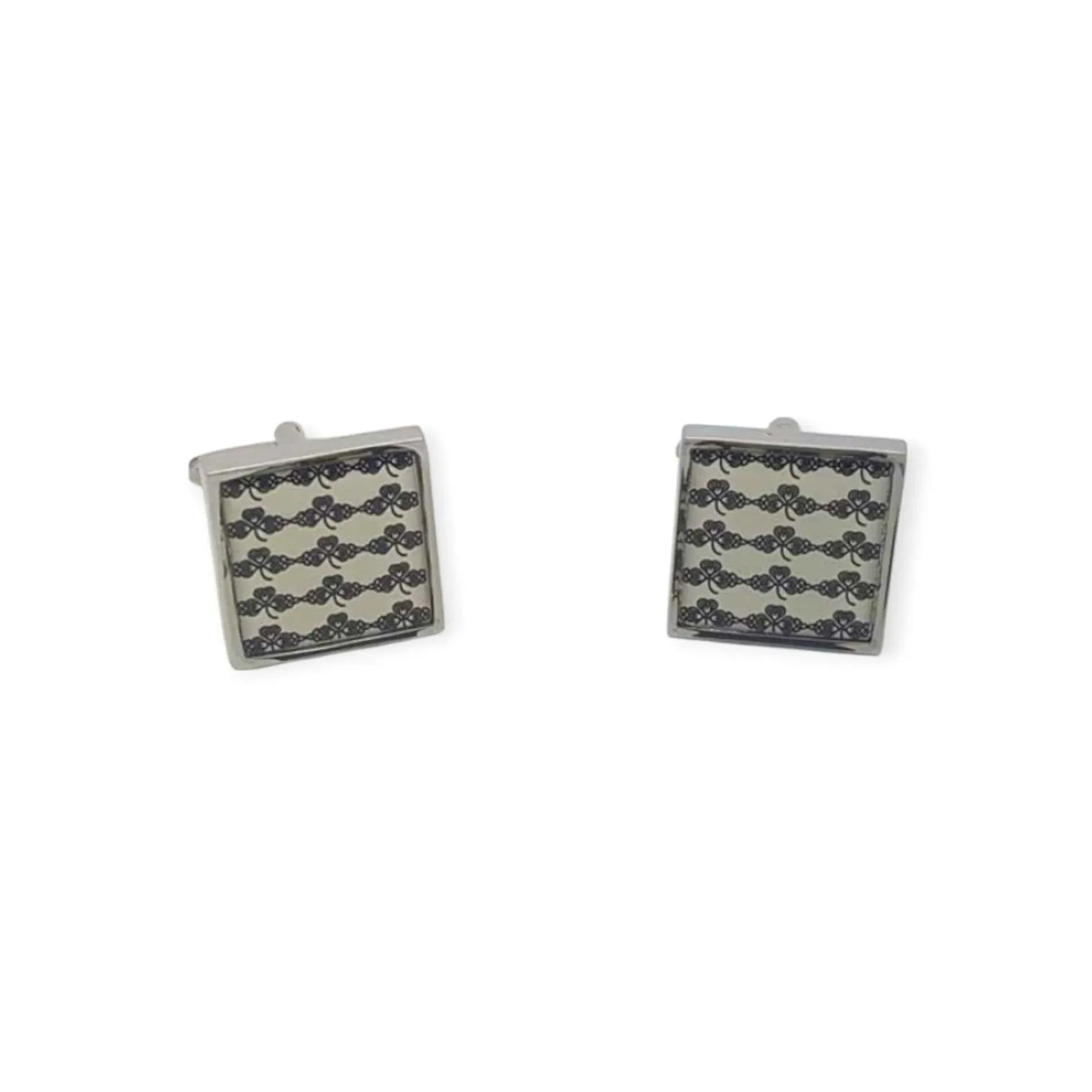 Shamrock Cufflinks – Peterson’s Collectable - Irish Gifts - Image 1