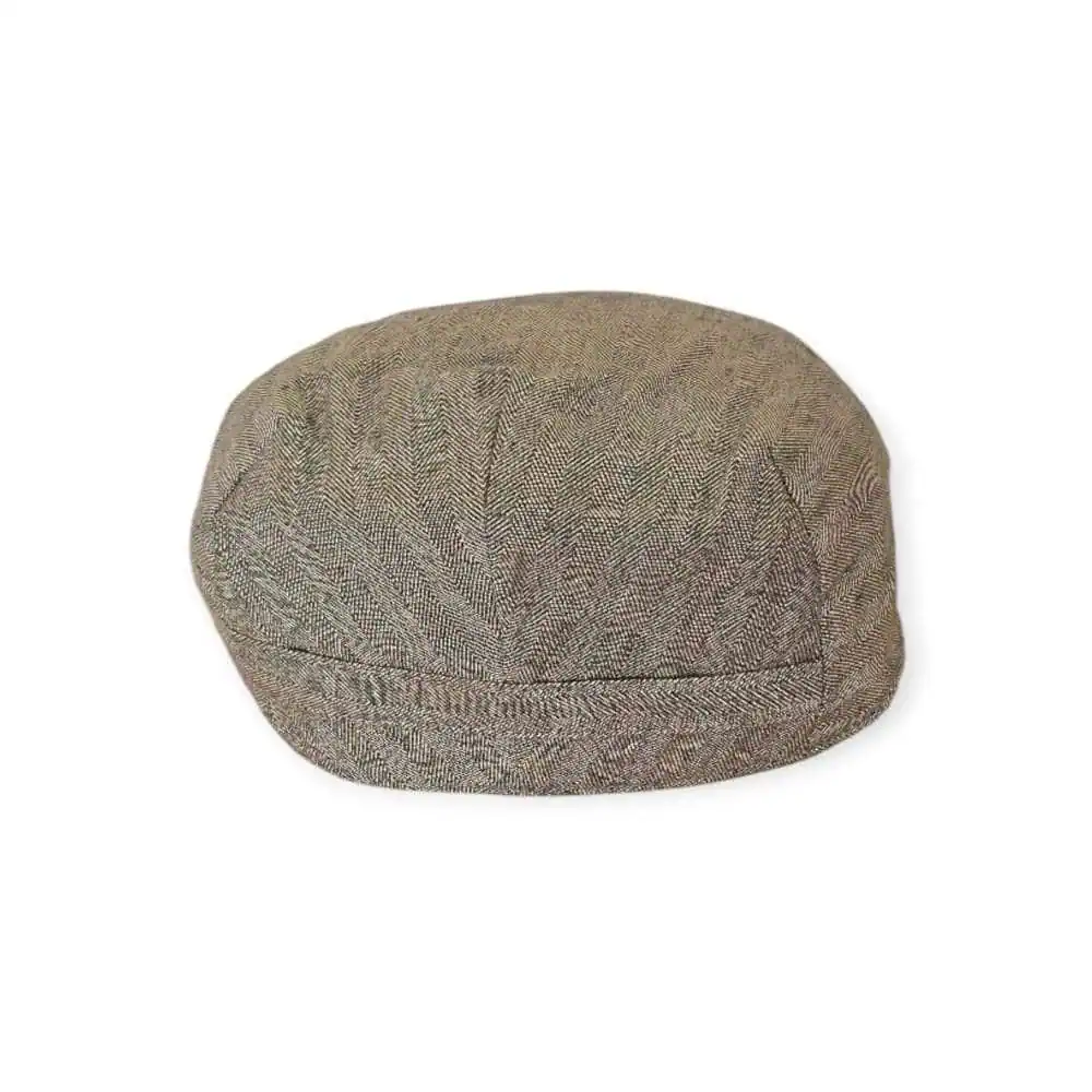 Irish Linen Dubliner Cap – Driftwood Brown - Hats | Caps | Clothing - Image 3